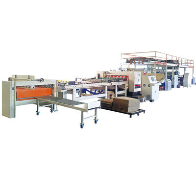 品質  Semi Automatic 2 Ply Corrugated Cardboard Production Line Corrugated Roll Former with 60-100m/min Speed 工場