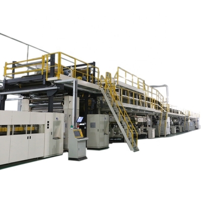 5 層 1.8m 幅の段ボールの生産ライン 45kw の暖房力
