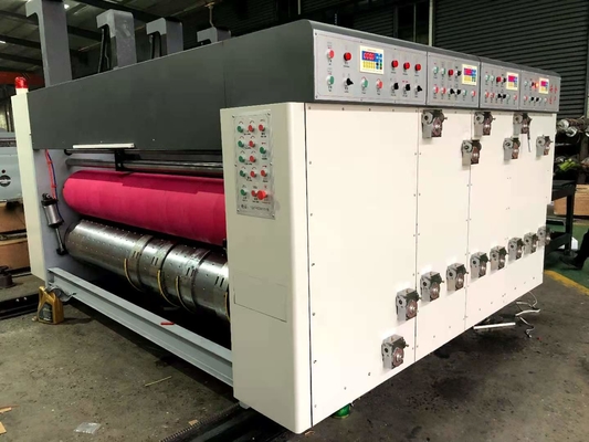 1台の色フル オートの波形箱機械Slotter