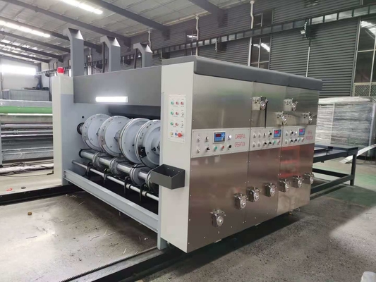 1台の色フル オートの波形箱機械Slotter