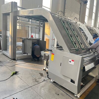 Working Speed 0 To 5500 Sheets Per Hour Corrugated Cardboard Gluing Laminating Coating Machine Frequency 50 60Hz For Production