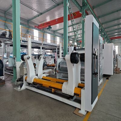 経済的速度 180200mmin 圧迫気 05 〜 06Mpa 温度要求 160C から 180C 包装材料の生産を確保する波紋紙生産ライン