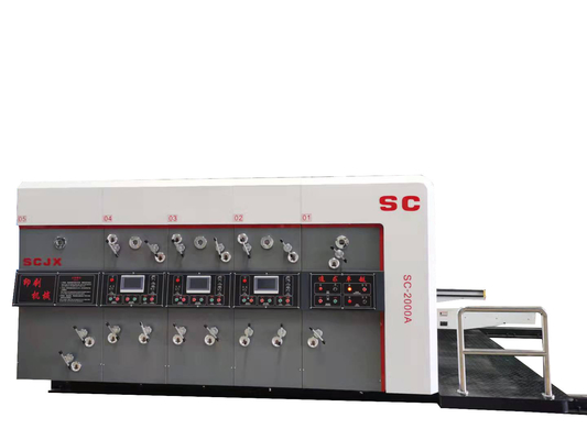 900x2000印字機のFlexo 4色のFlexoの印字機の型抜き